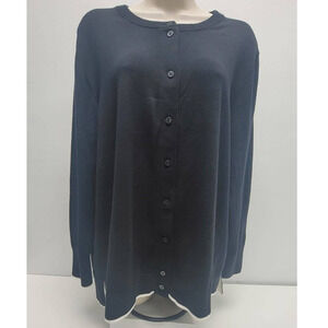 Women's Sweater Cardigan  Black Crown & Ivy Size XXL